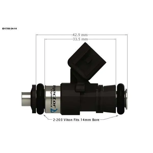 Injector Dynamics 1700-34-14 Fuel Injector